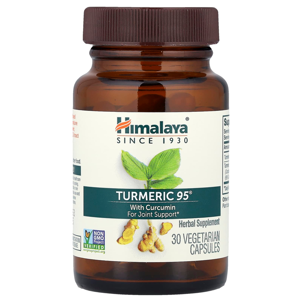 Himalaya, Turmeric 95® с куркумином, 30 вегетарианских капсул