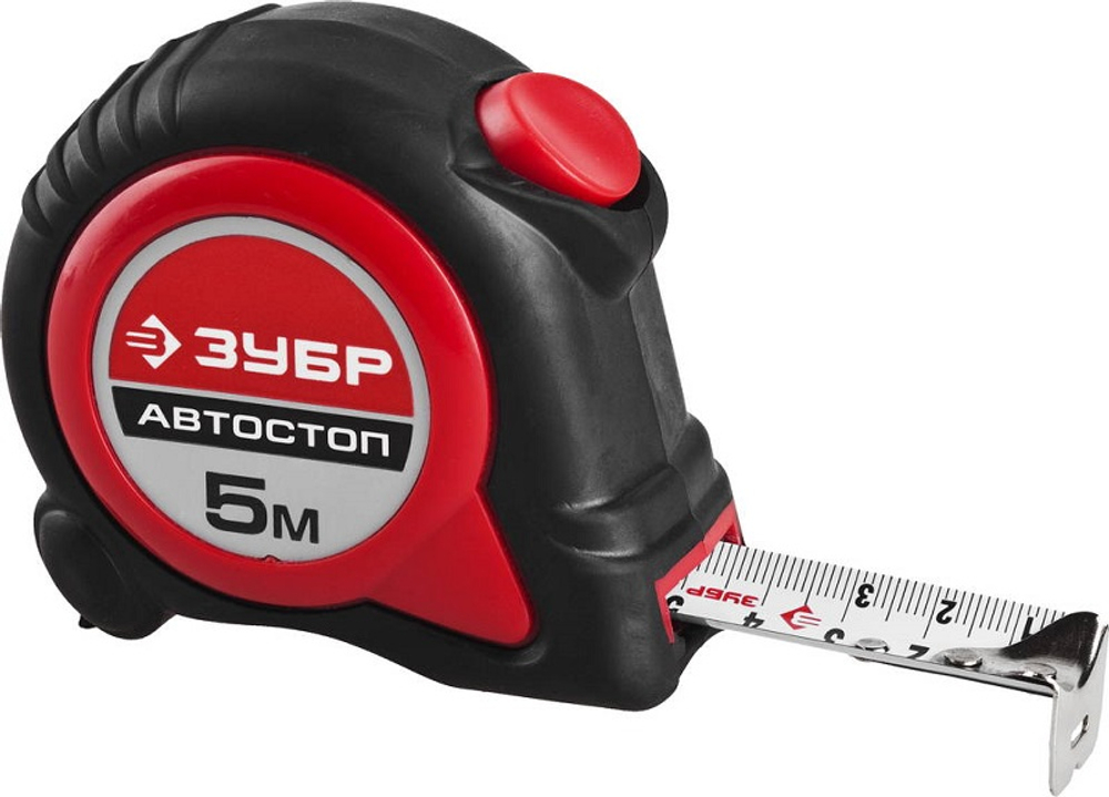 Рулетка ЗУБР "МАСТЕР" "АВТОСТОП" 34052-05-25