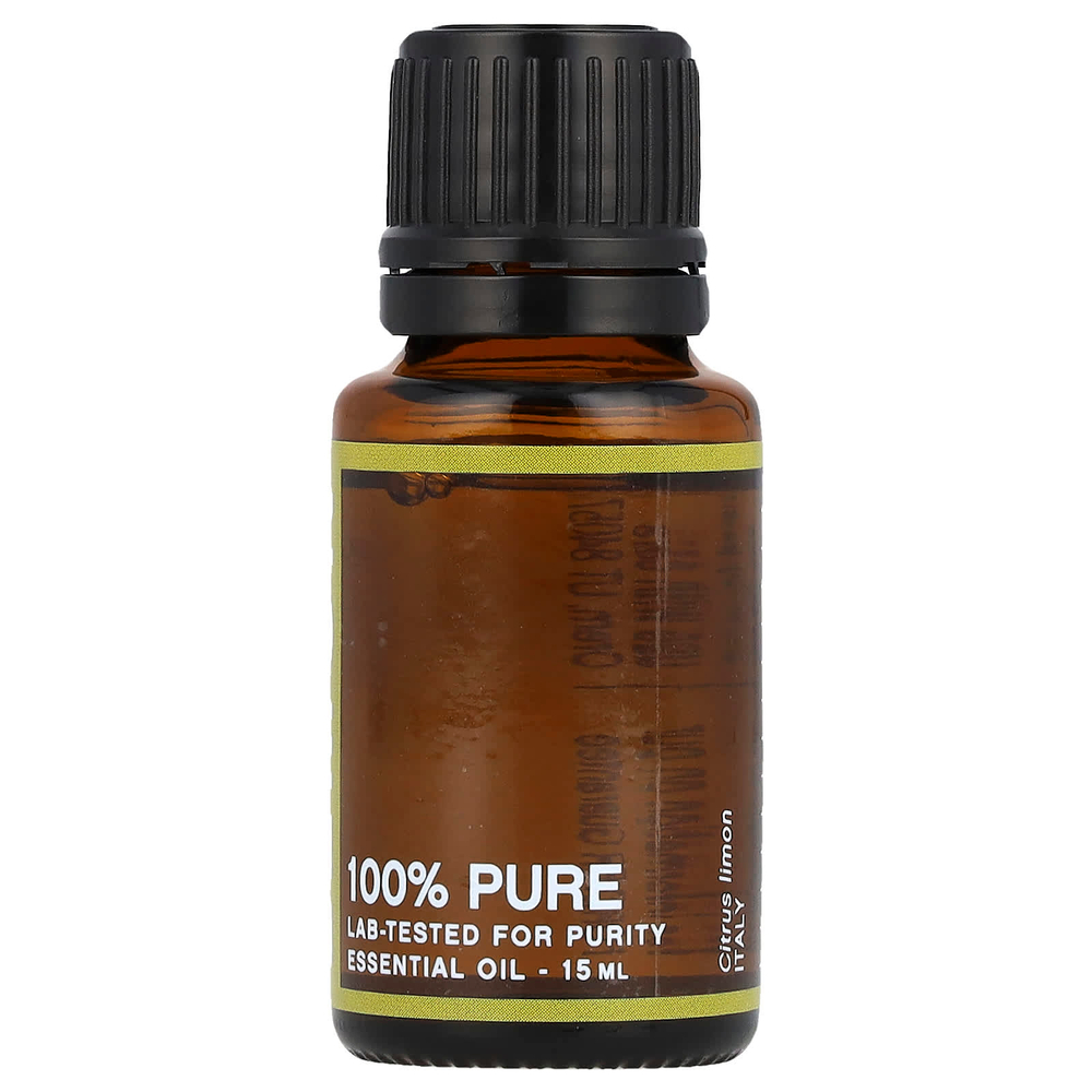 Nature's Fusions, 100% чистое эфирное масло лимона, 15 мл