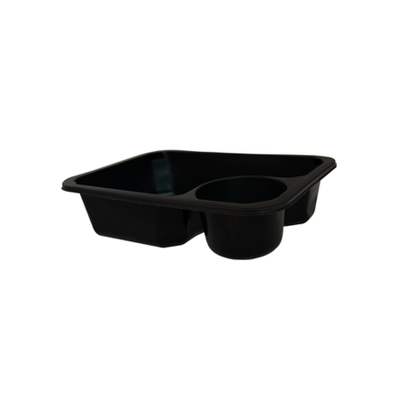 Лоток п/запайку 187*137*45 соус 635 мл черн 40шт 12/480