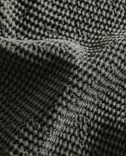 Zara Home - Мини вафельное банное полотенце, зеленый, 90х150 см