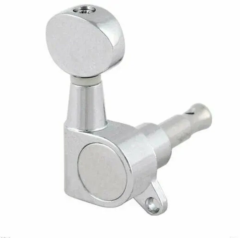 Metallor MH-05-BK-3+3 Колки для гитары 3 левых + 3 правых, черные. Ручки (лепестки): овальные 16,7мм. Длина вала: 22,5мм. Диаметр вала: 6мм.