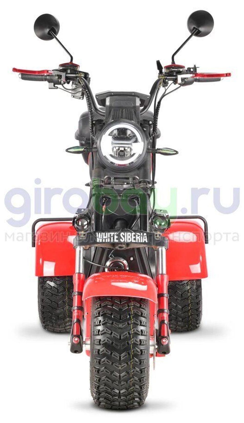 Электроскутер WHITE SIBERIA IKRA 5000w - (Красный) фото 6 фото №8