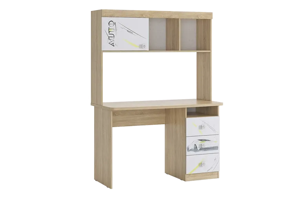 Детский гарнитур К1 «Форсаж» (Дуб сонома/Белый), ЛДСП, Мебельсон, г. Ижевск