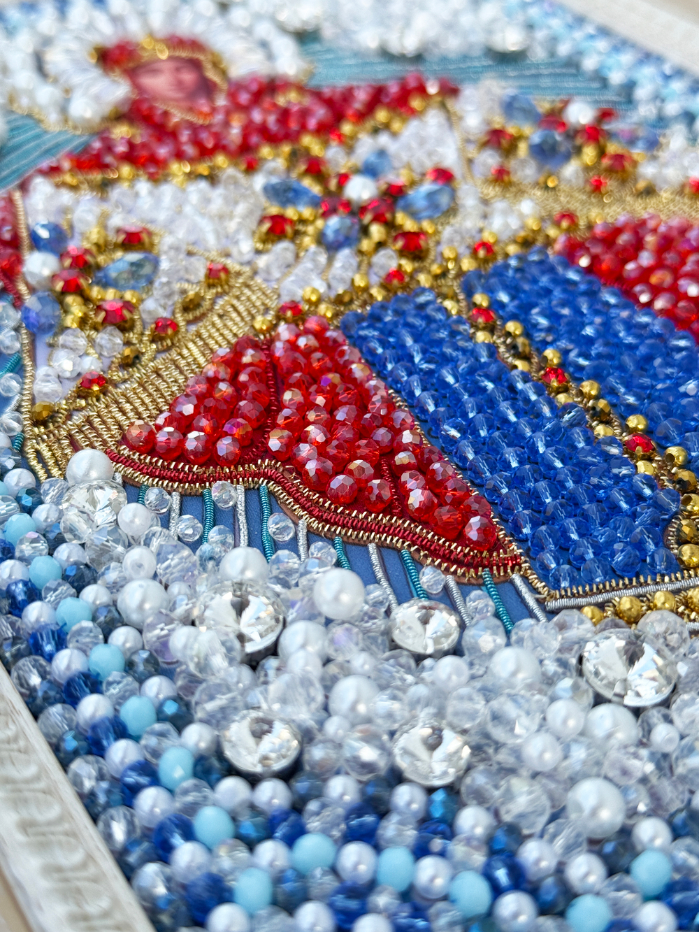 И-22 Набор для вышивания хрустальными камнями Покров Пресвятой Богородицы