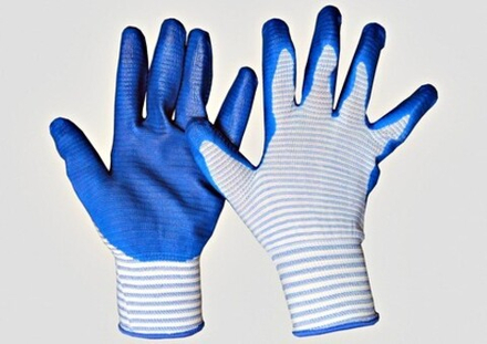 Перчатки нейлоновые "Полосатые" (12шт)