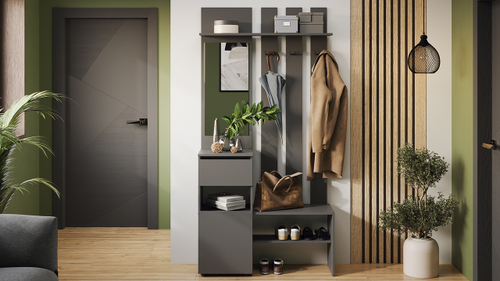 Вешалка с зеркалом  «Денвер» Исп. 2