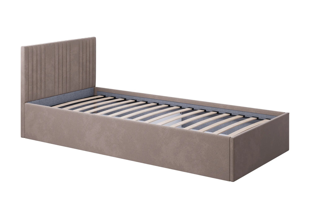 Кровать Поло с подъёмным механизмом, спальное место 90х200, лдсп, ткань микровелюр