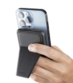 Внешний аккумулятор MagSafe с подставкой Energea MagPac Grip 5K (5000 мА·ч) Беспроводная зарядка: Qi 15 Вт. Проводная зарядка: USB-C. Есть LED-индикация и поддержка PD. Энергоёмкость — 19,25 Вт·ч. Максимальная выходная мощность — 20 Вт