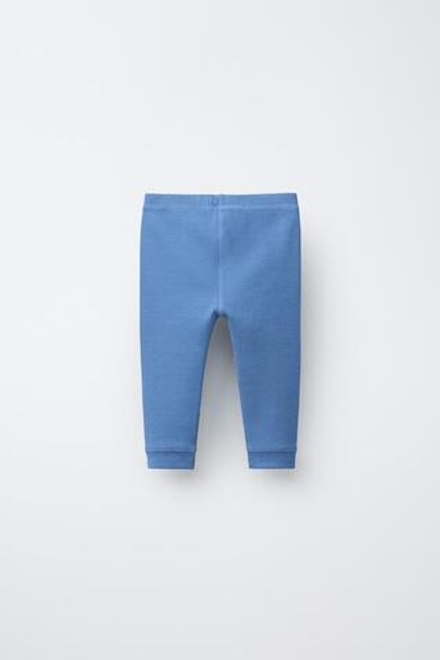 ZARA ЛЕГИНСЫ В РУБЧИК, ВЫЦВЕТШИЙ СИНИЙ