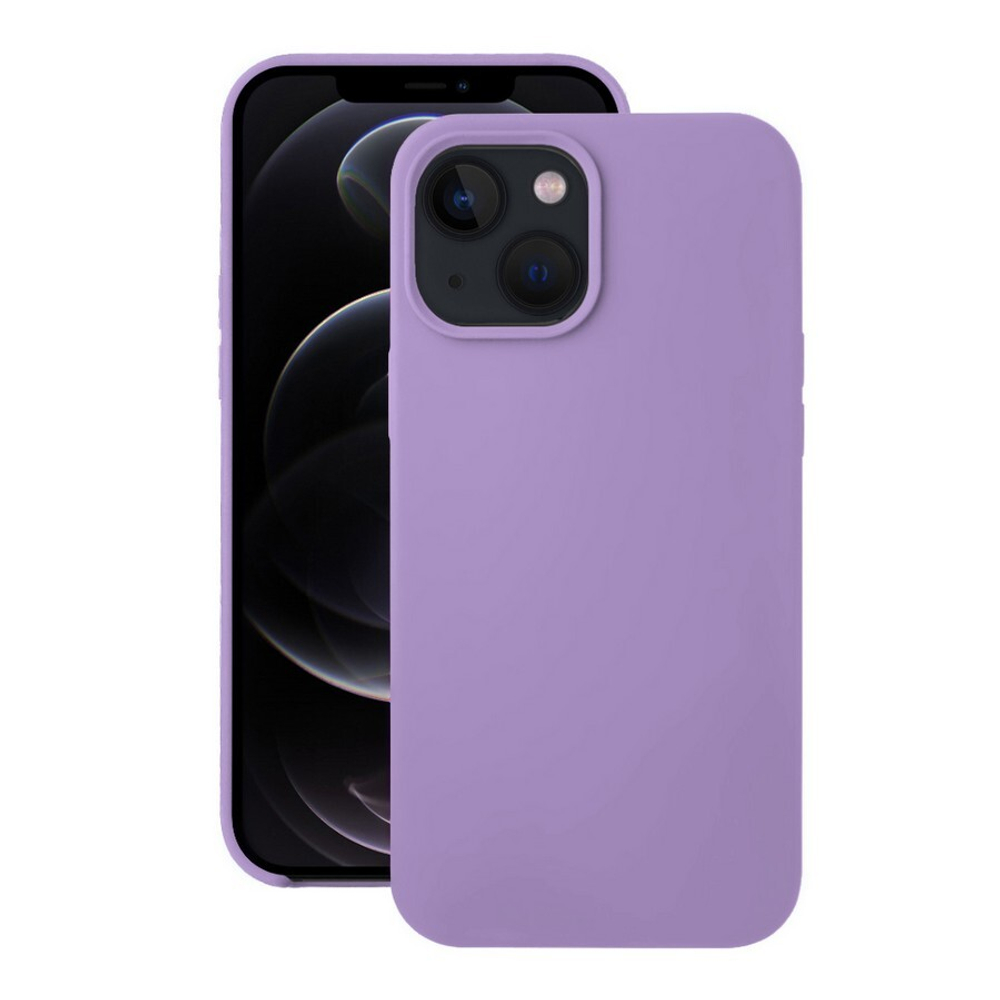 Накладка iPhone 14 силикон сиреневый