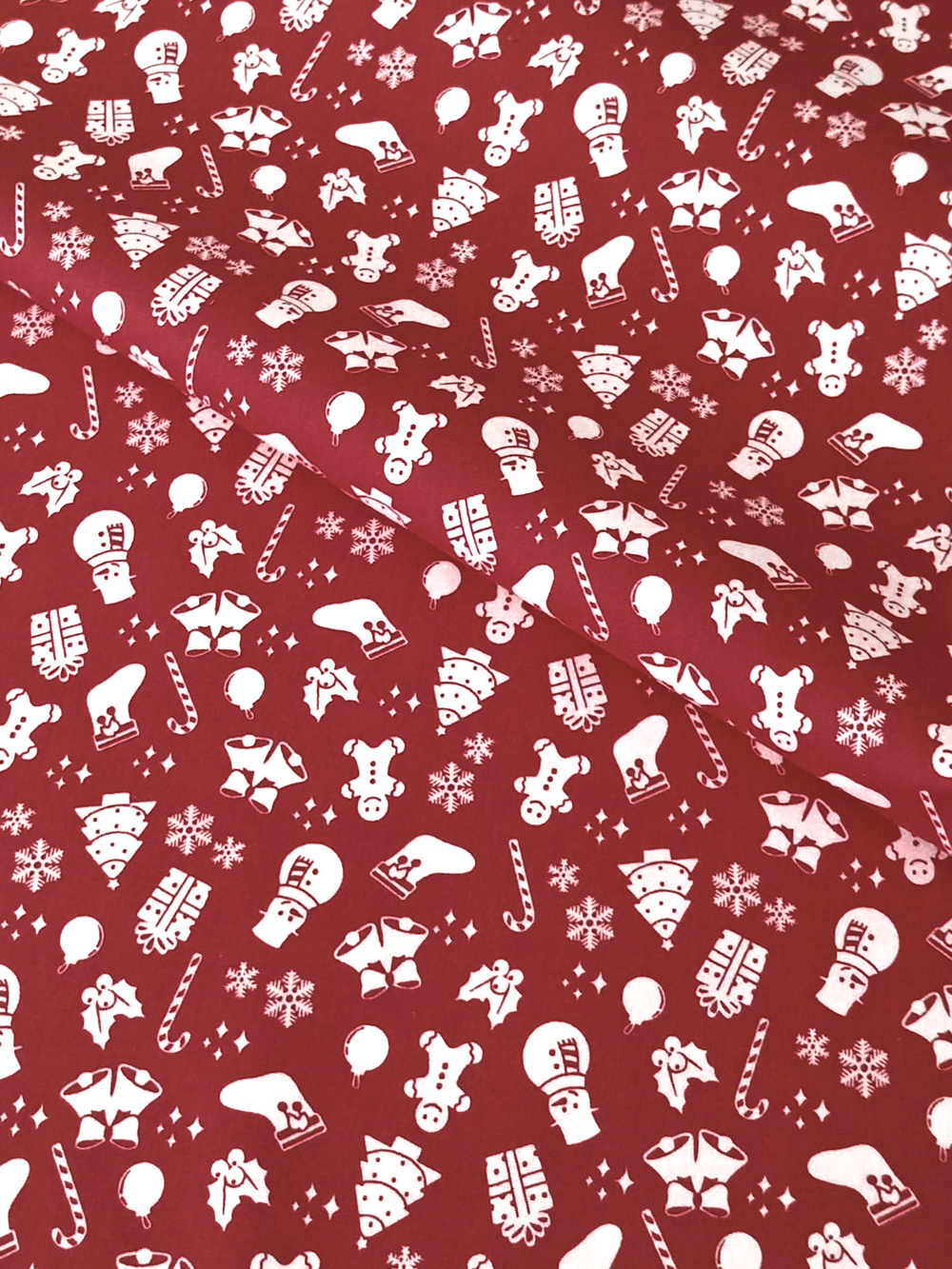 Ткань бязь плательная, рис. "Новогодний рисунок", ширина 150 см, арт. 582