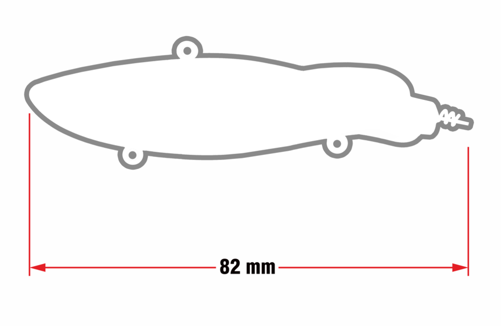 Виб ECOPRO Мышь 82мм 28г 023 Broken Lime