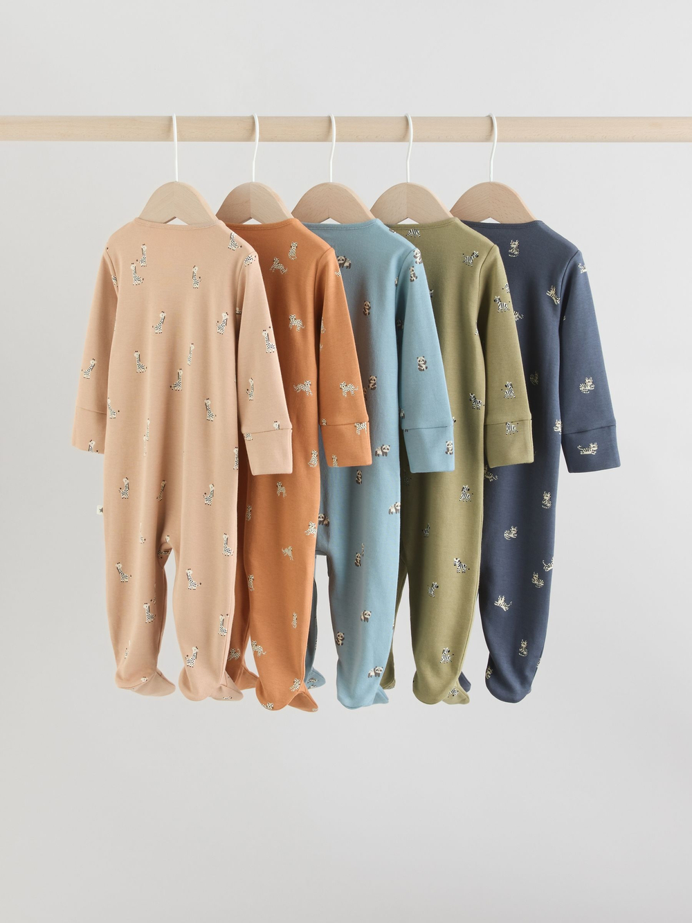 Комбинезон / Cлип для малышей Next F35-910, 5 шт., Бежевый, Хаки, Темно-синий