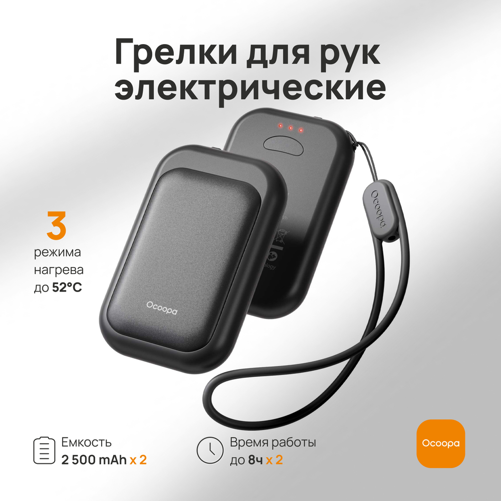 Электрическая грелка Ocoopa UT4 Young Black Black