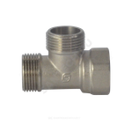 Тройник латунь никель Ду 20 (3/4") НР/НР/ВР SantechSystems