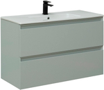 Тумба с раковиной Allen Brau Eclipse 1.E1003.PWM 100 рapyrus white matt