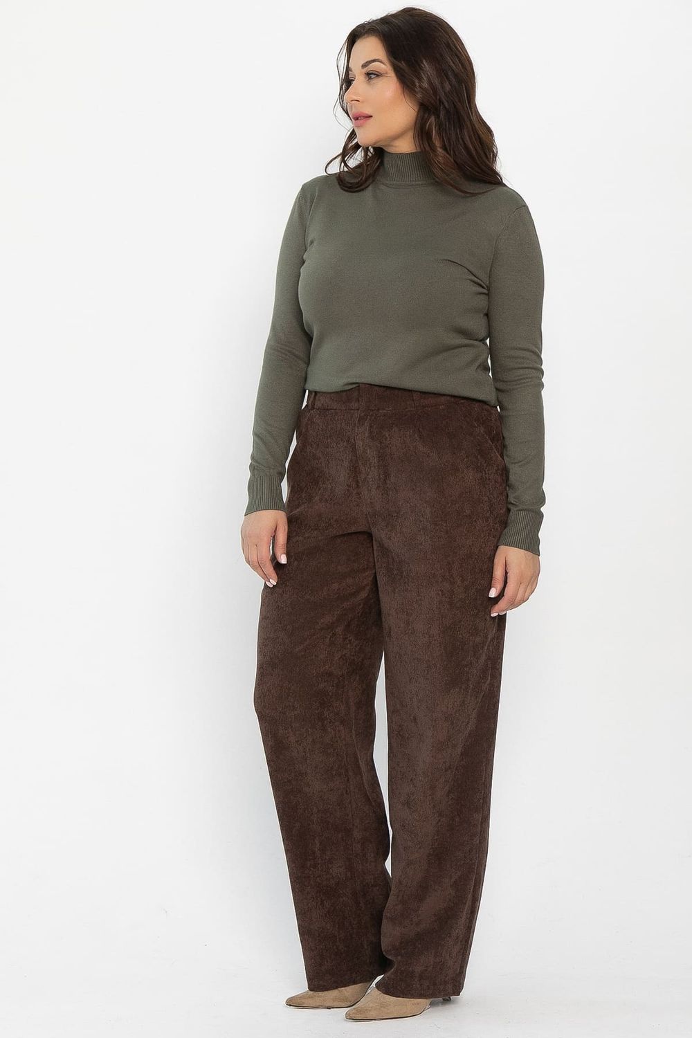 Брюки вельветовые Брауни (коричневые) Б14442-25М LT Collection