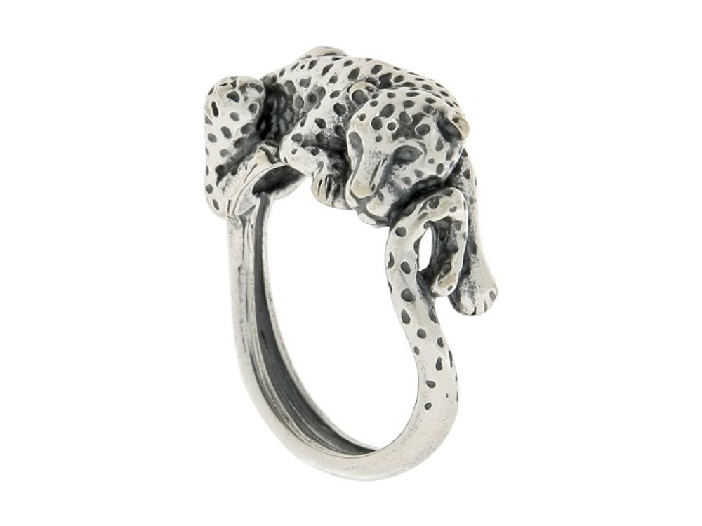 "Тагир" кольцо в серебряном покрытии из коллекции "Дикие кошки" от Jenavi