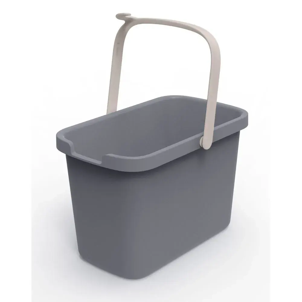 Ведро прямоугольное Smart 9,5л (серый)