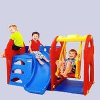 Горка no name Игровой центр Маленький замок с горкой и качелей. — 9-0401