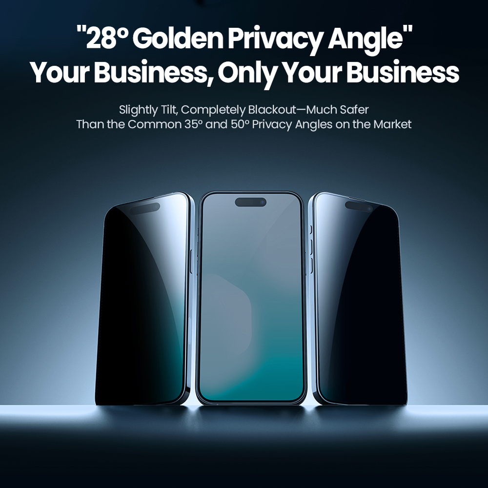 Стекло Анти-шпион от Nillkin для iPhone 17 Pro Max, серия Guardian Privacy Tempered Glass Screen Proetector