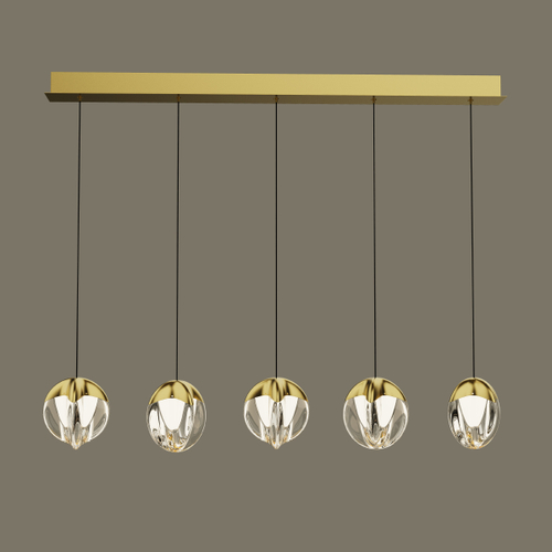 Подвесной светильник MD24001033-5B gold/clear