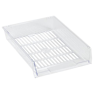 Лоток для бумаг горизонтальный сетчатый, прозрачный "Респект" (Стамм)