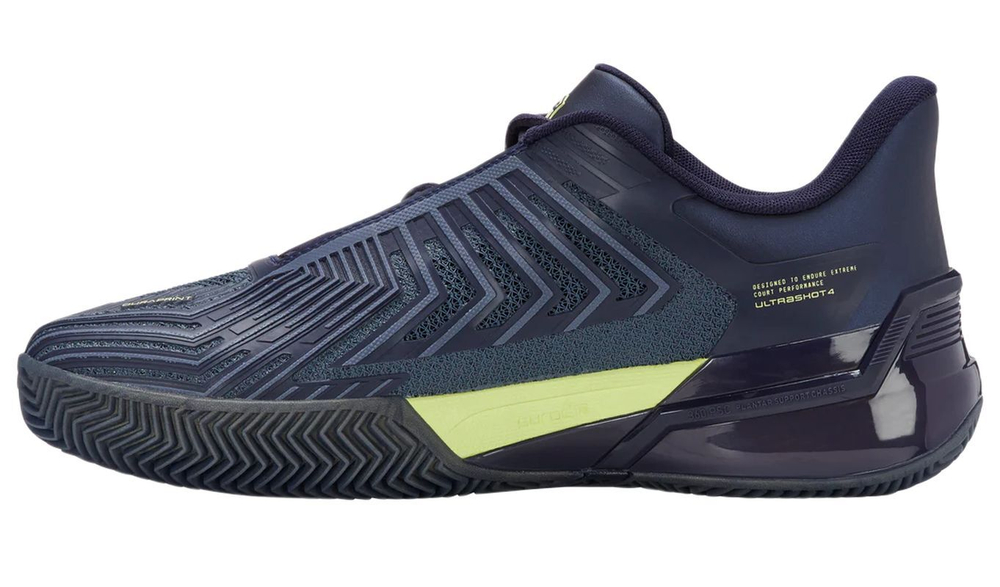 Мужские теннисные кроссовки K-Swiss Ultrashot 4 Clay - vintage indigo/naval academy/luminary green