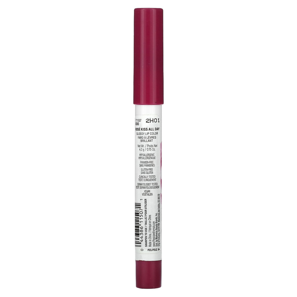 Physicians Formula, Rosé Kiss All Day, глянцевая губная помада, 1711507 XOXO, 4,3 г (0,15 унции)