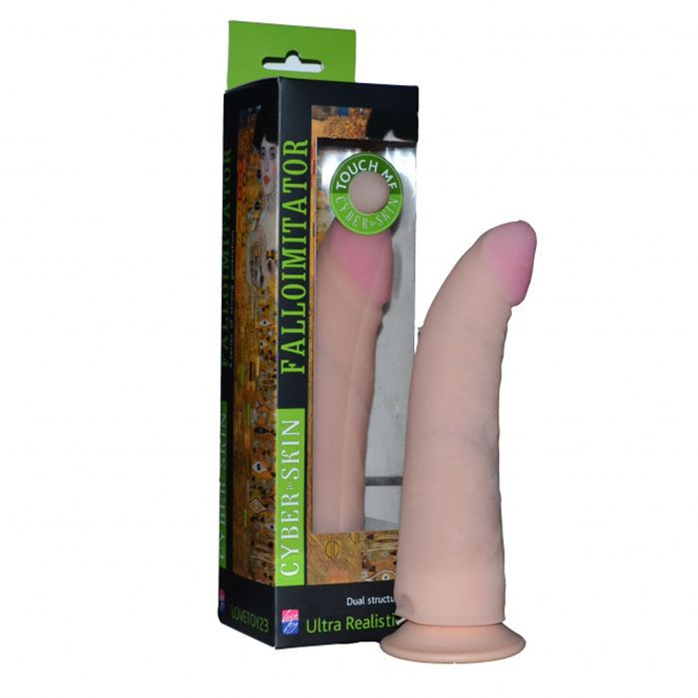 Фаллоимитатор на присоске Art-Style №21, загнутая головка, 20 см