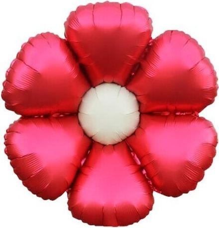 Фигура "Ромашка красный сатин" 61 см НЕ ЛЕТАЕТ