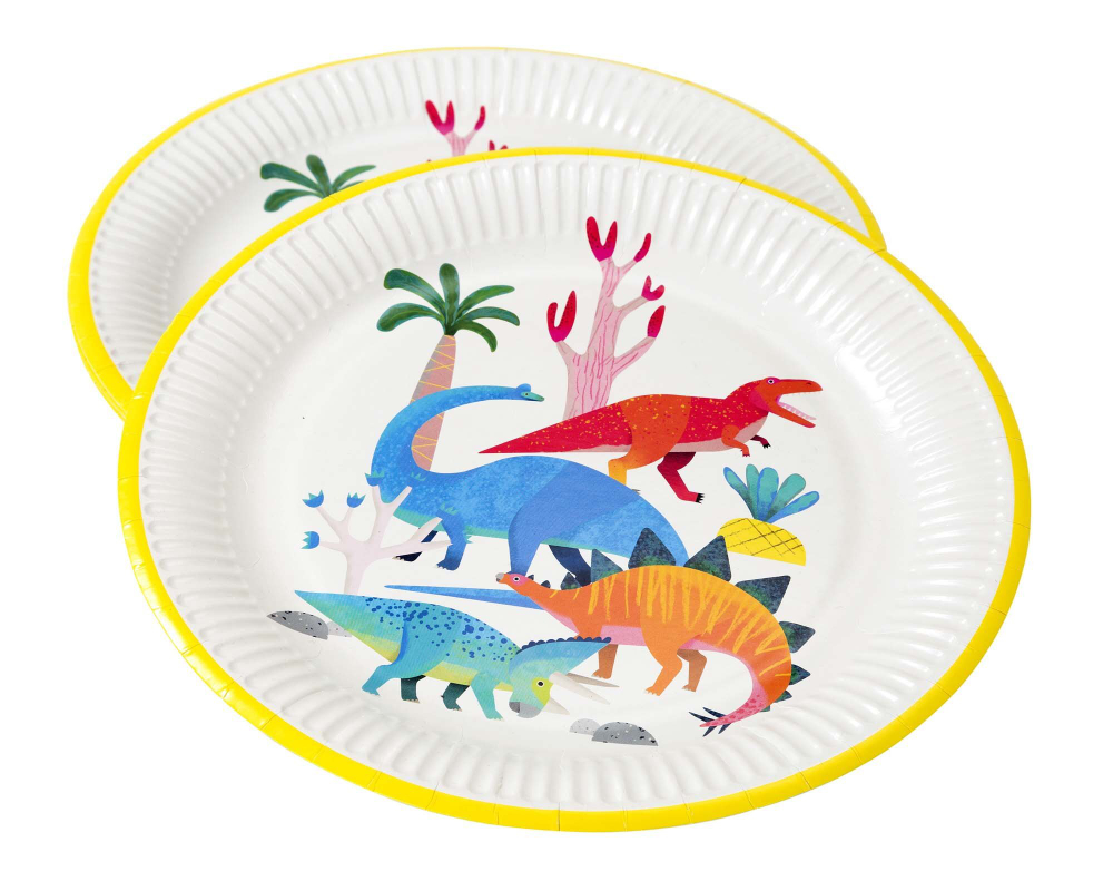 Тарелки большие "Dino Party" 8 шт.
