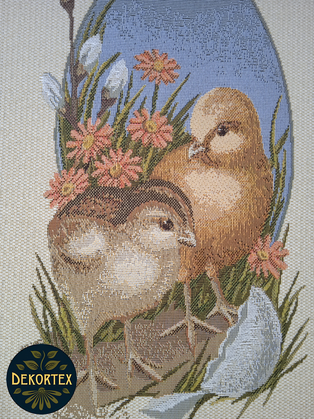 Декоративная гобеленовая салфетка Цыплята 40х45 см