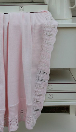 Элитный плед детский Lux 1133 розовый от Luxberry фрагмент