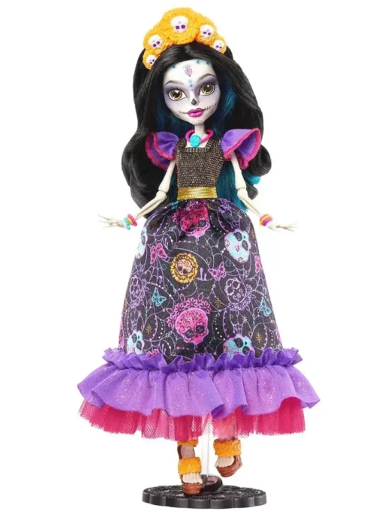Кукла Монстер Хай Skelita Calaveras Dia de Muertes HNF96
