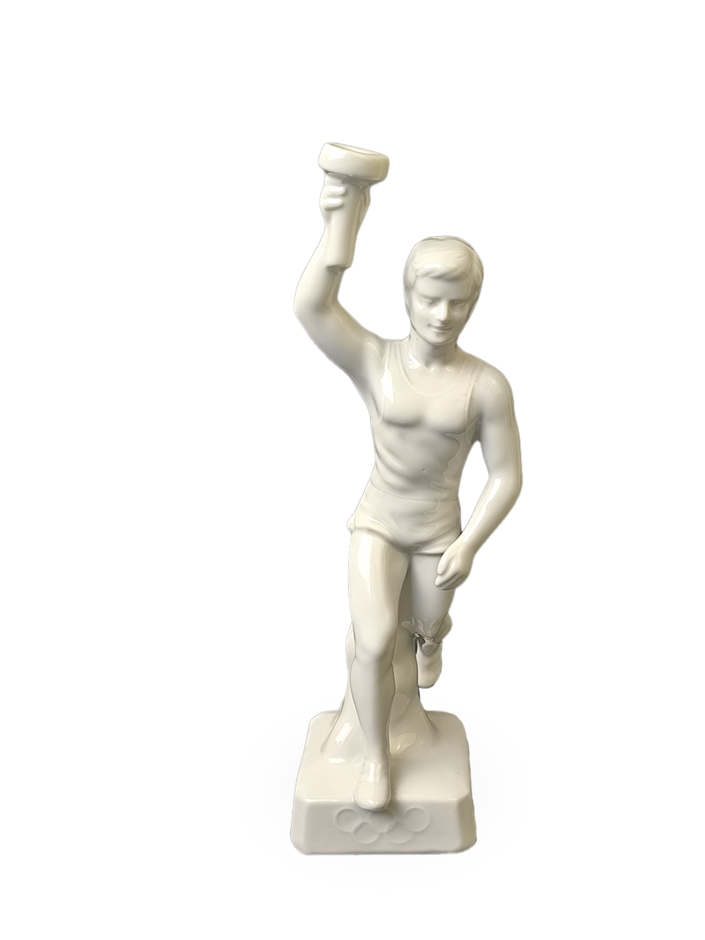 Фарфоровая скульптура "Олимпиец с факелом"  Германия