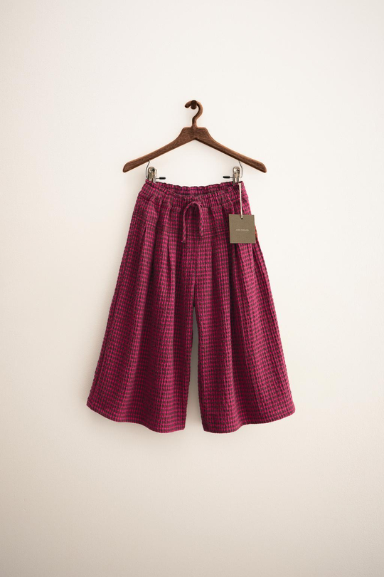 ZARA TIMELESS — БРЮКИ В КЛЕТКУ, ЦВЕТ ФУКСИИ