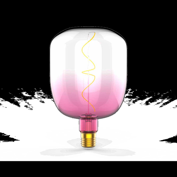 Лампа светодиодная филаментная Gauss E27 5W 1800K розовая 1010802105