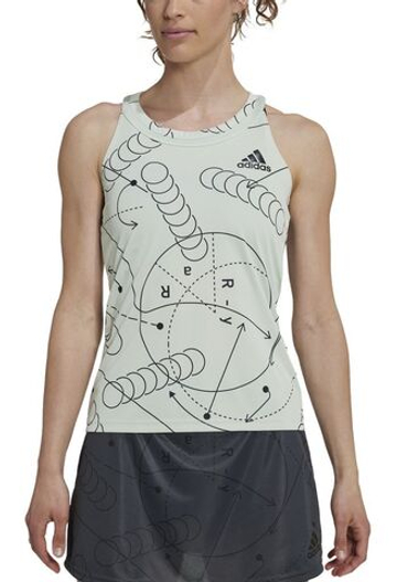 Женский топ теннисный Adidas Club Tennis Graphic Tank Top - зеленый