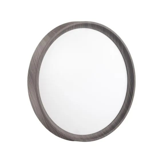 7627/CL PALE SN 000 Светильник пластик/белый/венге под дерево LED 30Вт 4000К D330 IP43 WOODI