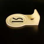 Настенный кронштейн-полка для Яндекс станций (Яндекс-Алиса) мини 1, 3D печать, бежевый