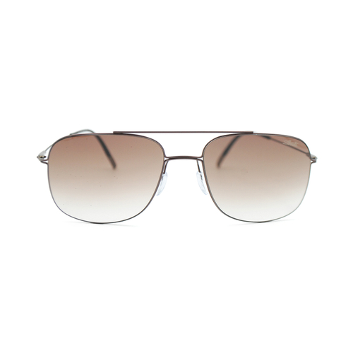 Солнцезащитные очки Silhouette 8716 6040 пилот коричневые