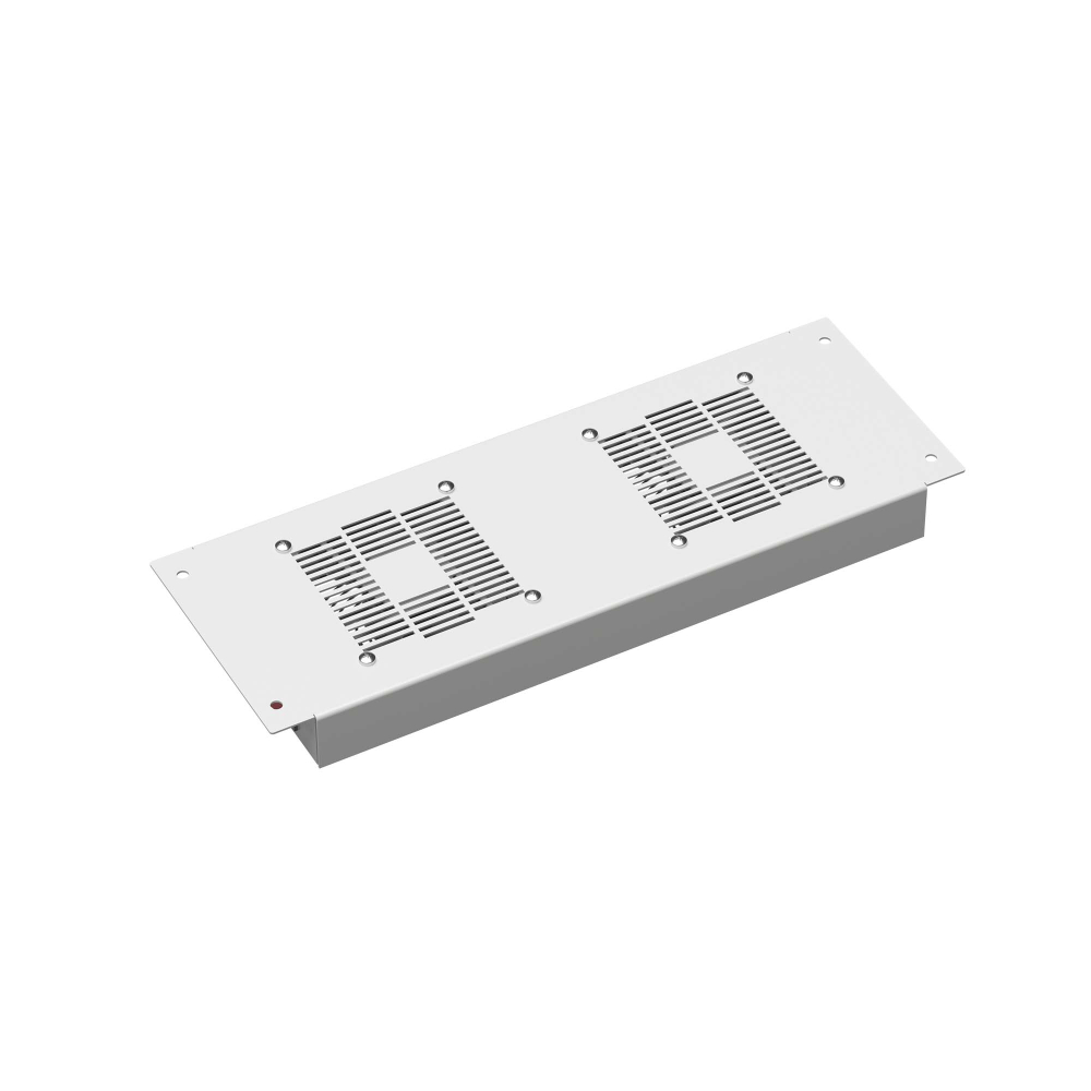 Потолочный модуль 2 вентилятора для крыши навесных 19" IT-корпусов ДКС серии STI шириной 600мм, RAL7035