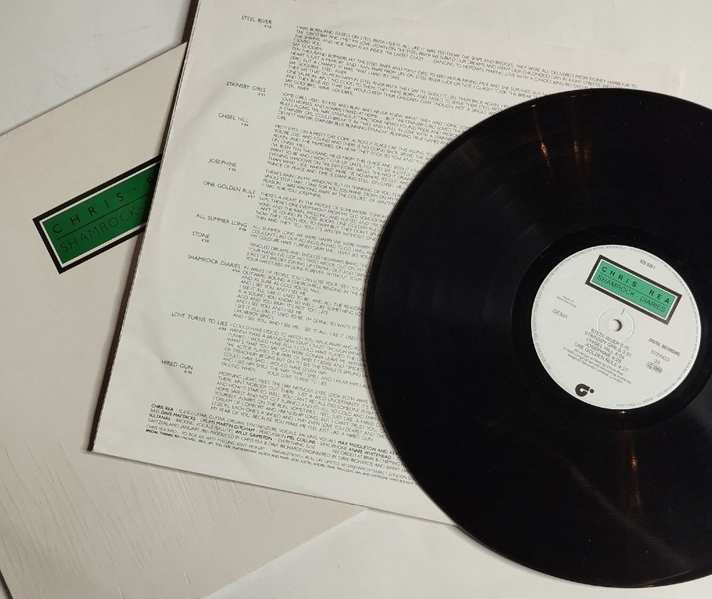 Винтажная виниловая пластинка LP Chris Rea Shamrock Diaries (Germany 1985)