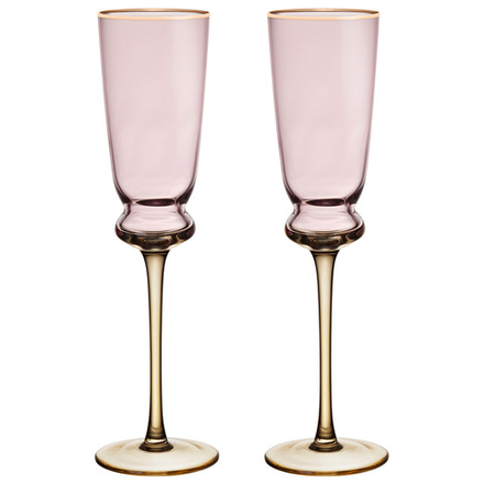 НАБОР БОКАЛОВ ДЛЯ ШАМПАНСКОГО "TWIST & SHINE" PINK, 2 ШТ/210 МЛ