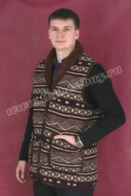 Жилет Аляска (пуговицы)  (MagicWool) - (Мод. 93)