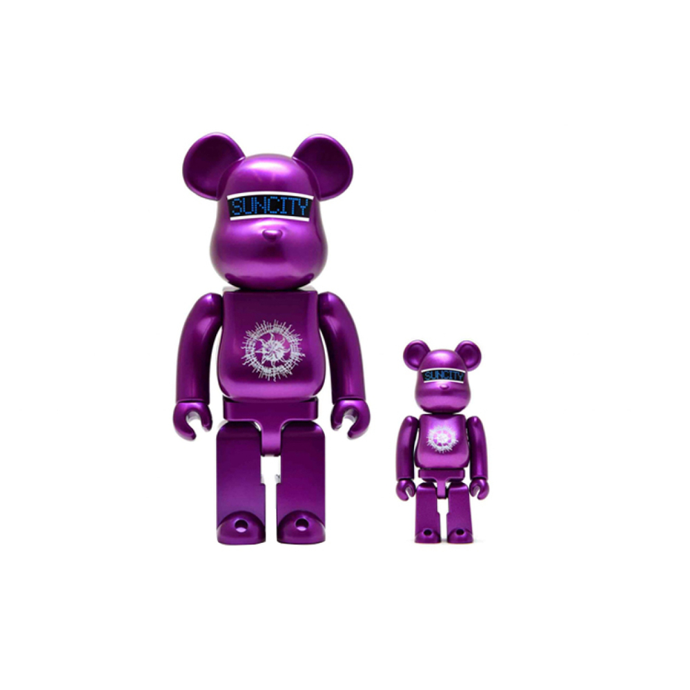 Дизайнерские игрушки BE@RBRICK 400%100% Noir Gold +Neon Futurity 100%+400%, 1178431-601327313