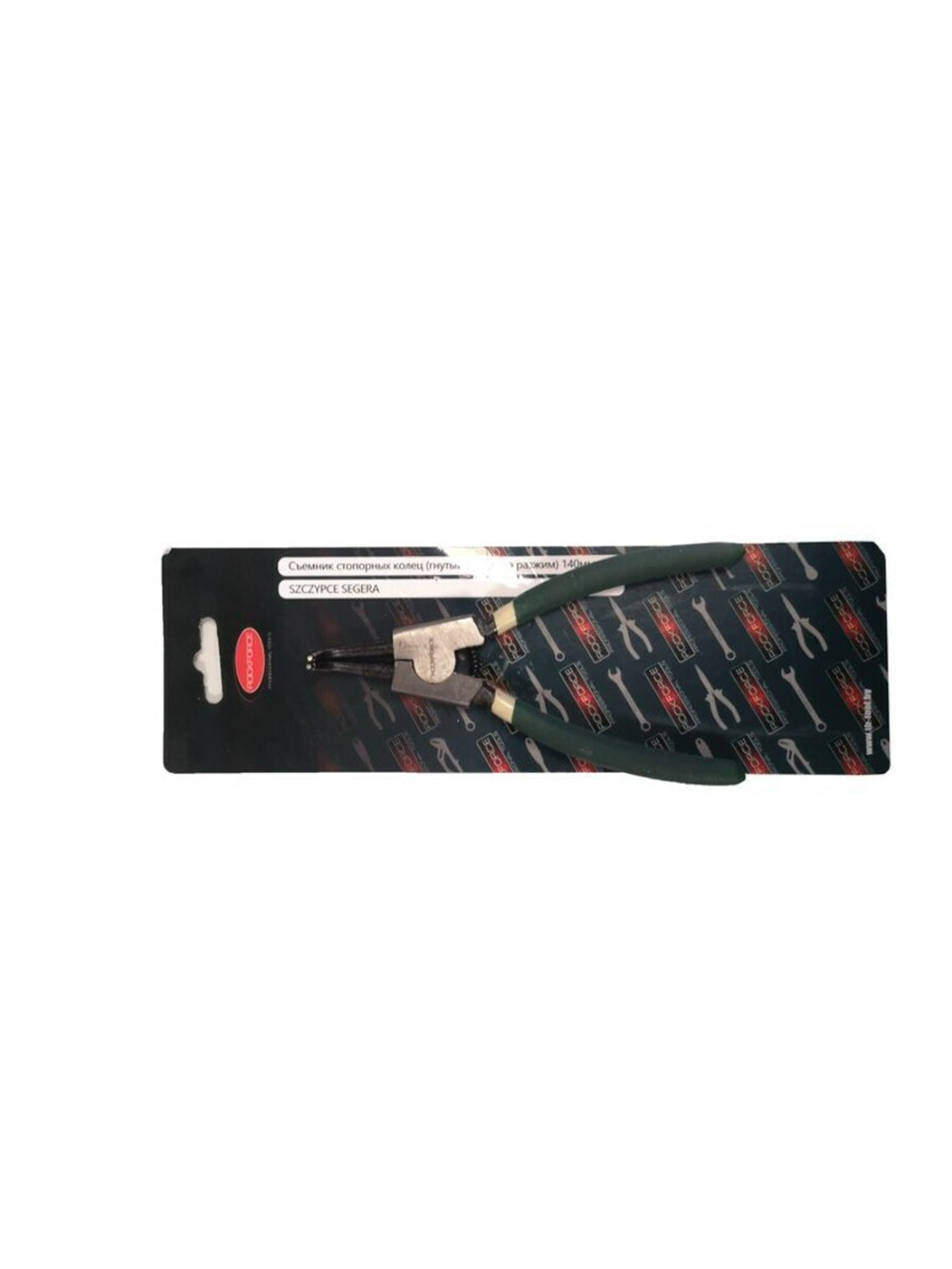 Съемник внутренних стопорных колец изогнутый 90°,(L-140мм) RockForce##Rock FORCE RF-609140HB