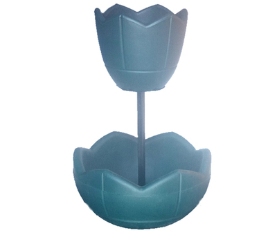 Садовый цветник колонна для патио с вазонами 500+300, высота 750